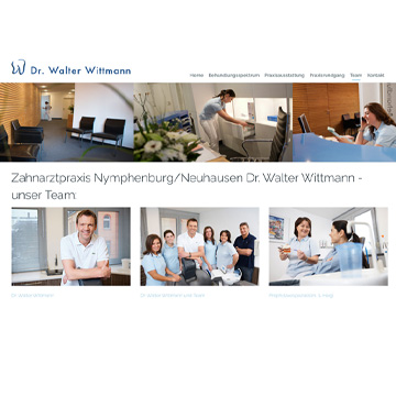 Webdesign Zahnarzt Dr. Walter Wittmann