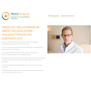 Webdesign Arzt für Innere Medizin Dr. med. Tobias Reuter