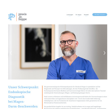 Webdesign Arzt Dr. Hoppe